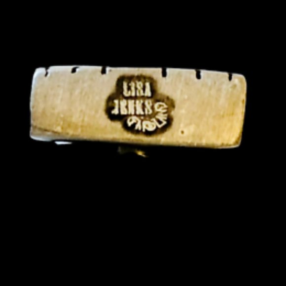 Lisa Jenks Garland Sterling Silver Earrings CAT TRACKS Dangle Post Modernist - Picture 13 of 14